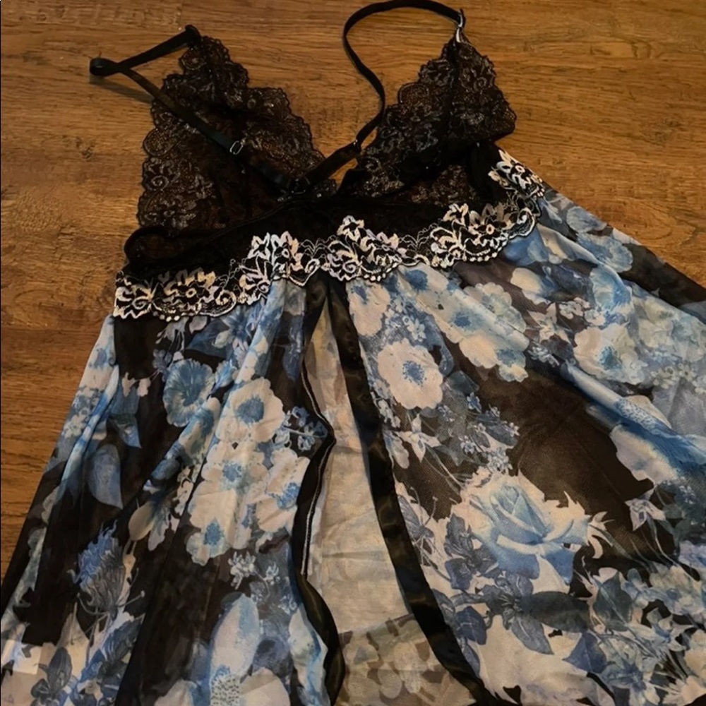 Gorgeous 2X lingerie set flyaway open back new - Picture 5 of 7